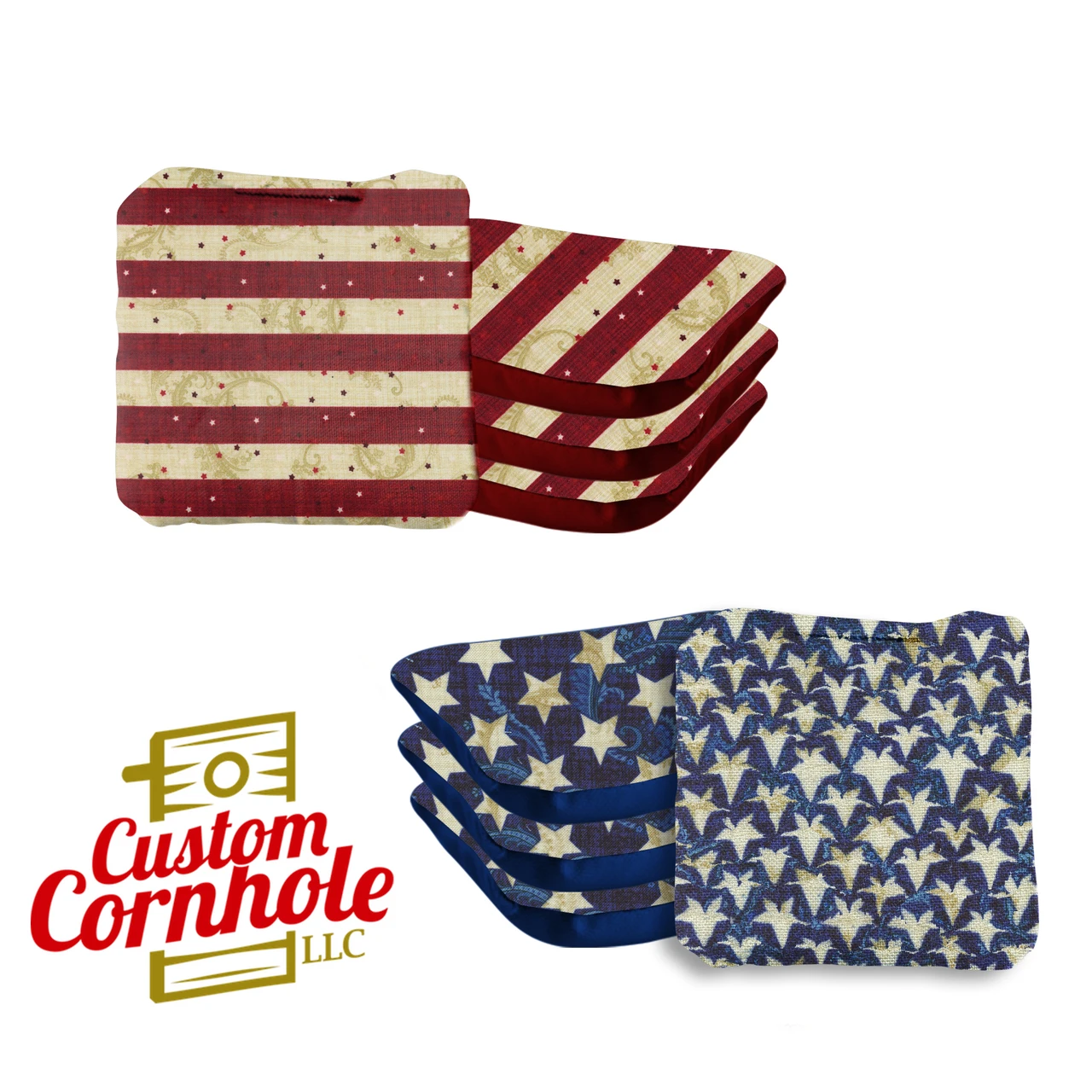 Stars Stripes Professional Cornhole Bags - Set Of 8