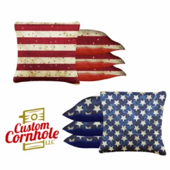 Stars Stripes Tournament Cornhole Bags - Set Of 8