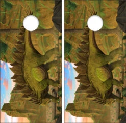 Stegosaurus Cornhole Wraps - Set Of 2