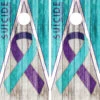 Suicide Awareness Version 3 Cornhole Wraps - Set Of 2