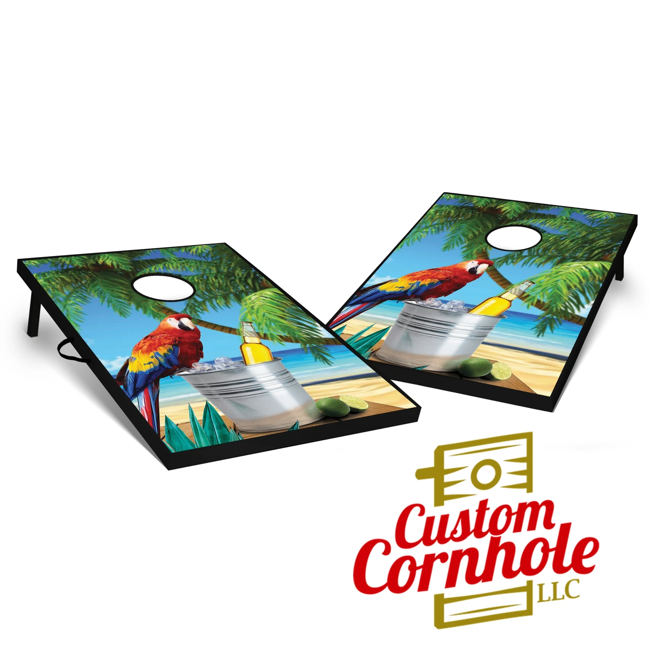 Tailgate Parrot Cornhole Set With Bags