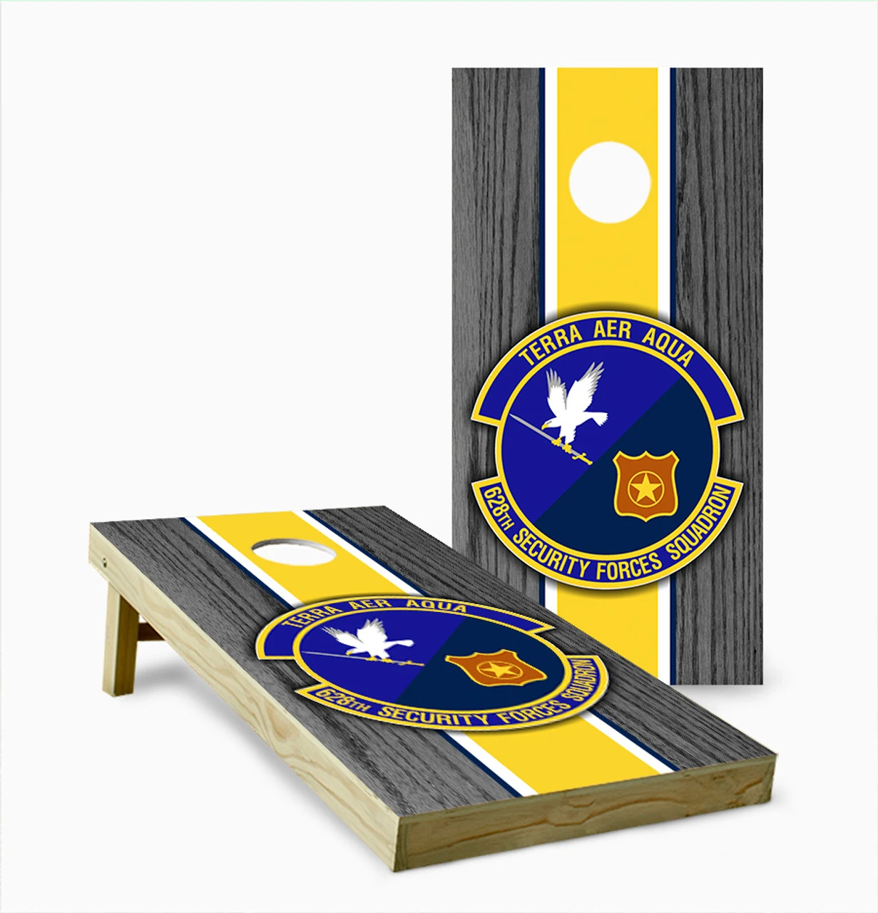 628th Security Forces Squadron Cornhole Set With Bags