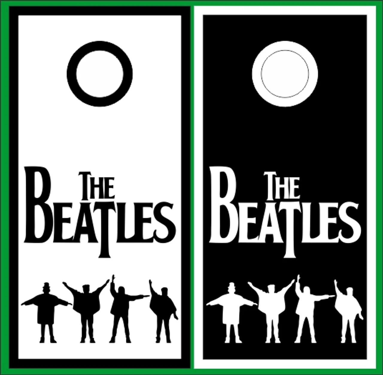 The Beatles Version 2 Cornhole Set With Bags - Image 2