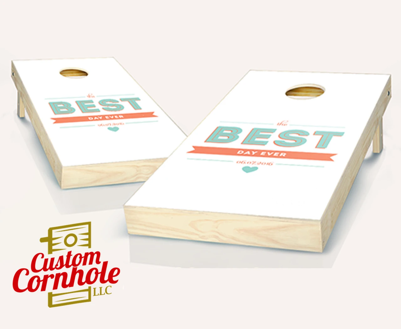 The Best Day Ever Wedding Cornhole Set With Bags