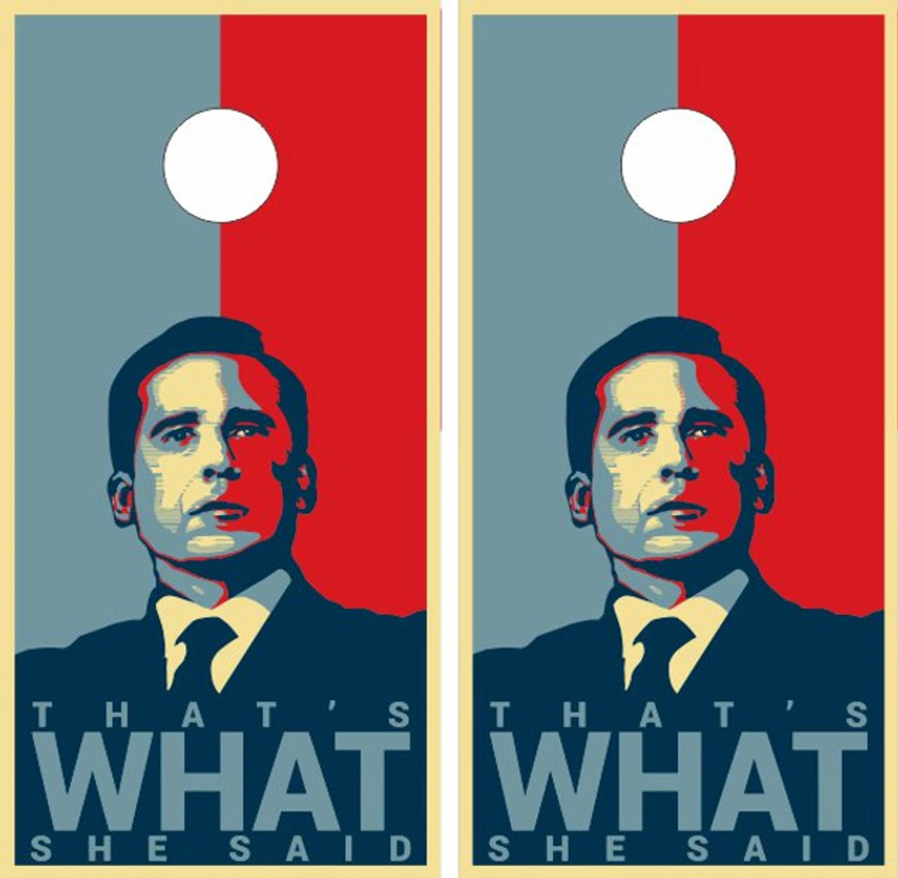 The Office Version 2 Cornhole Set With Bags - Image 2