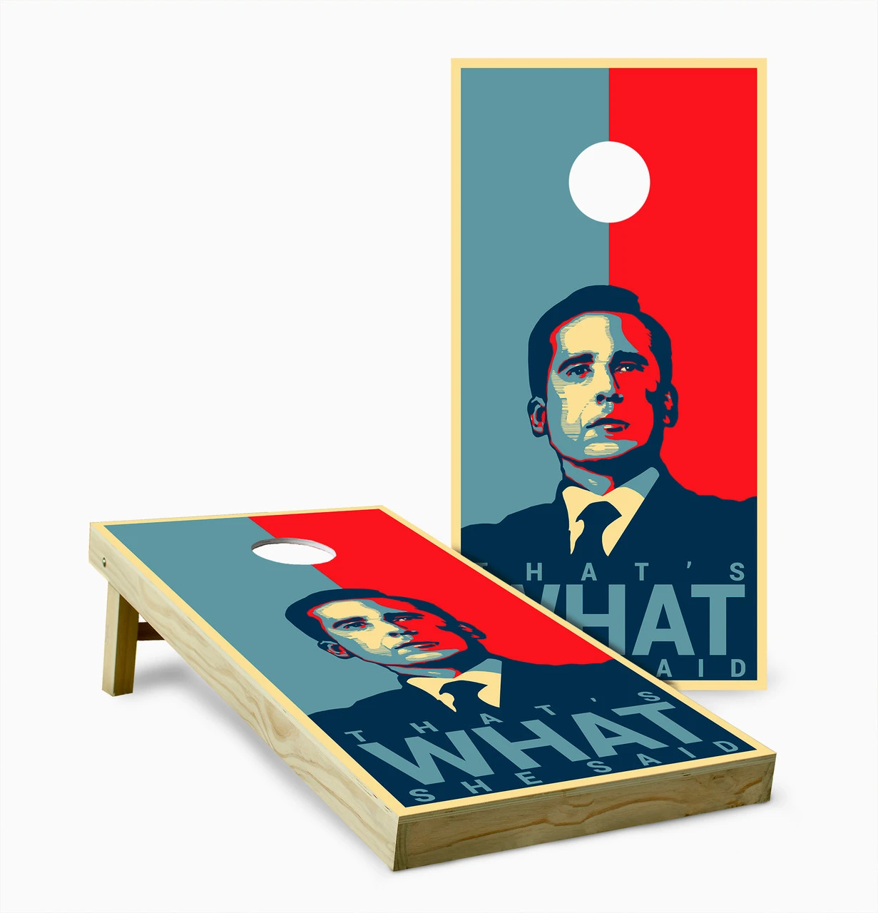 The Office Version 2 Cornhole Set With Bags
