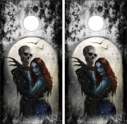 The Nightmare Before Christmas Version 2 Cornhole Wraps - Set Of 2