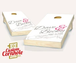 Wedding Hand Cornhole Set With Bags
