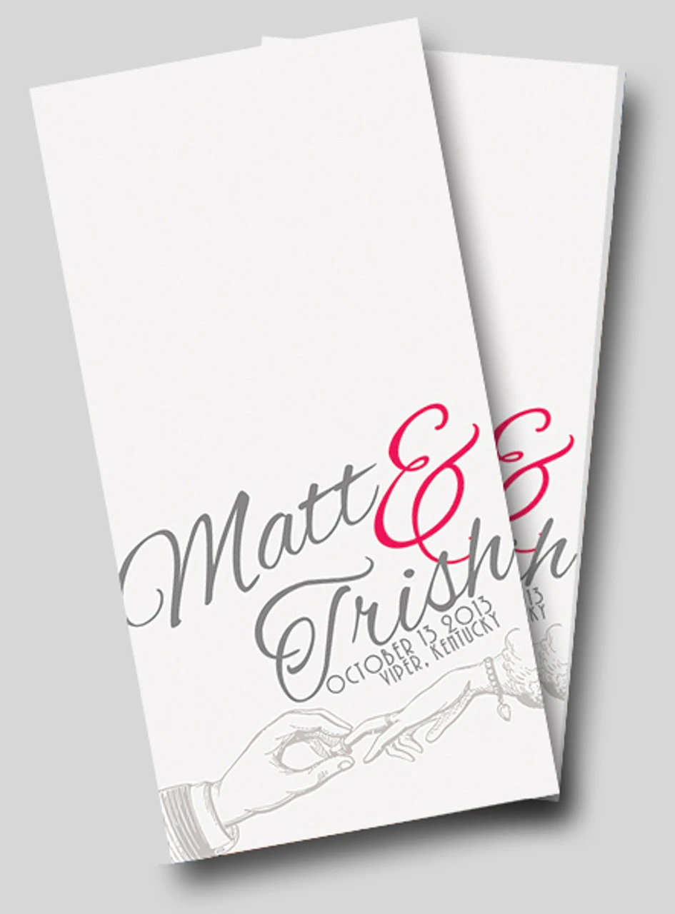 Wedding Hands Cornhole Wraps - Set Of 2