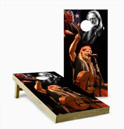 Willie Nelson Version 2 Cornhole Set With Bags