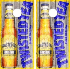 Twisted Tea Version 2 Cornhole Wraps - Set Of 2