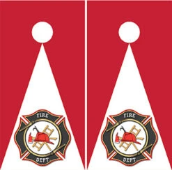 Firefighter Cornhole Wraps - Set Of 2