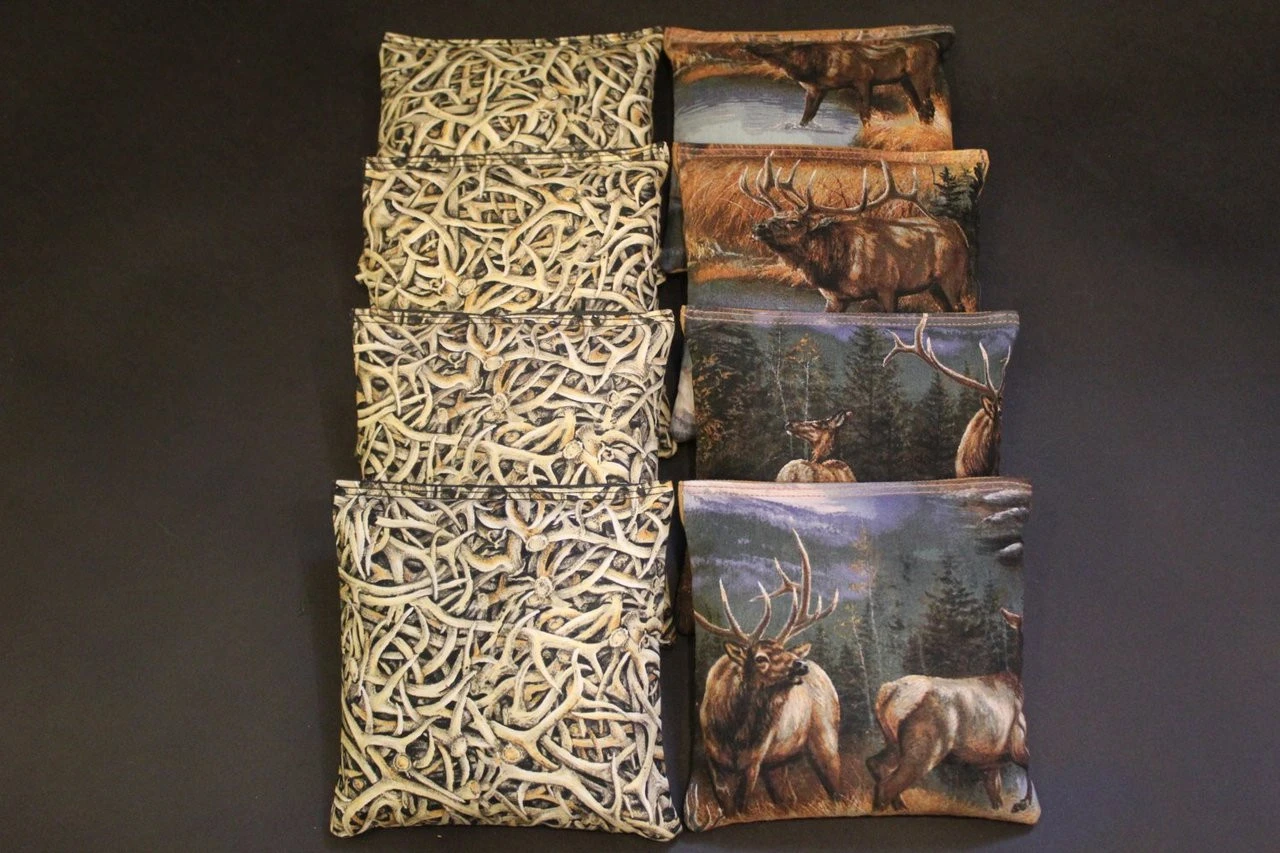 Deer Antlers Cornhole Bags - Set Of 8