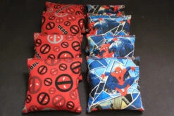 Deadpool Vs Spiderman Cornhole Bags - Set Of 8