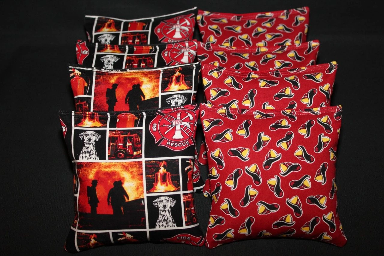 Fire Rescue (Version 2) Cornhole Bags - Set Of 8