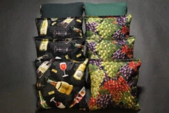 Wine Glass Bottle Cornhole Bags - Set Of 8