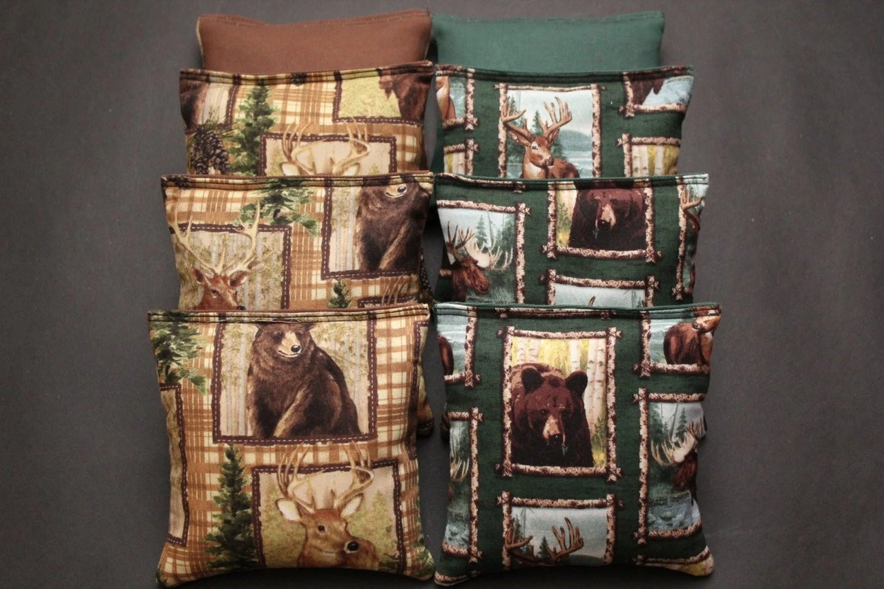 Wildlife Cornhole Bags - Set Of 8