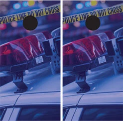 Police Cornhole Wraps - Set Of 2