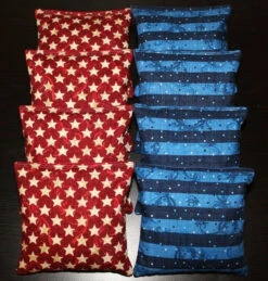 Stars And Stripes Version 2 Cornhole Bags - Set Of 8