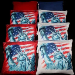 Statue Of Liberty Cornhole Bags - Set Of 8