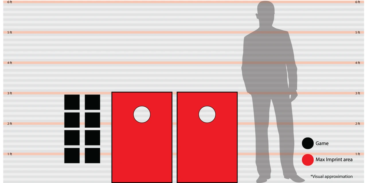 Tailgate Route 66 Cornhole Set With Bags - Image 2